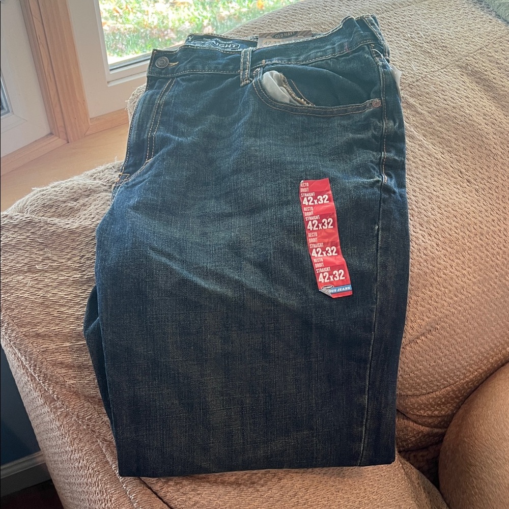 Old Navy Men's Dark Blue Relaxed Jeans